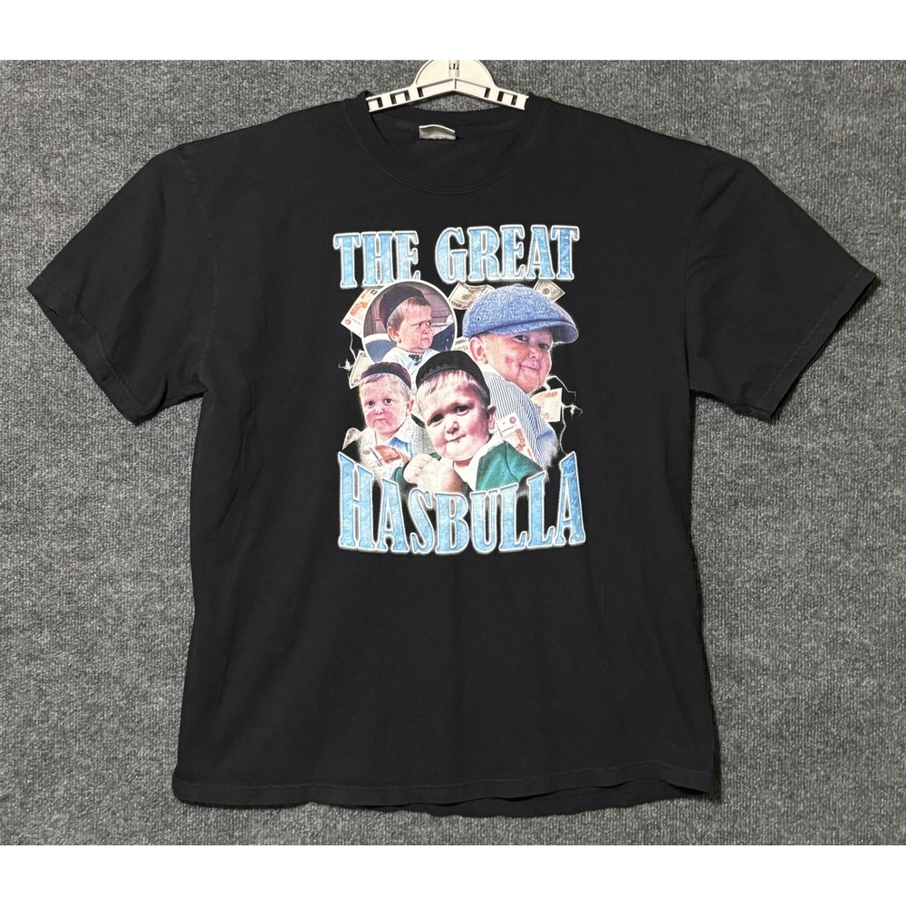Comfort Colors The Great Hasbulla Graphic T-Shirt‎ Mens XL Black Cotton